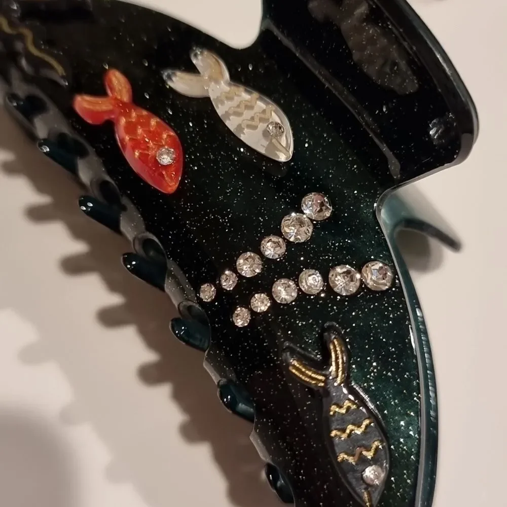 Fish hair clip claw Sea Life | NWOT - Picture 2 of 6